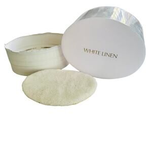 White Linen Estée Lauder Body Powder Vintage RARE 3.5oz Open Full Collectible